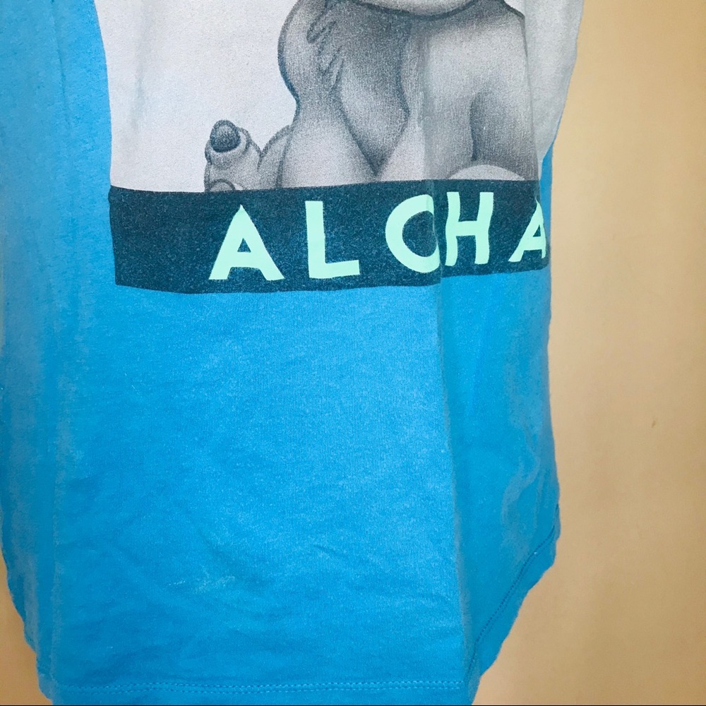 π Blue Disney Stitch Aloha TShirt - Picture 5 of 5